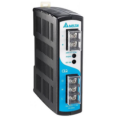 منبع تغذیه 24 ولت 2.5 آمپر دلتا DRP024V060W1AZ یکی دیگر از محصولات Power Supply دلتا است که با ولتاژ خروجی 24VDC و جریان خروجی 2.5 آمپر را فراهم میکند شیوه نصب این منبع تغذیه به شیوه DIN Rail می باشد، منبع تغذیه به جهت تبدیل یک ولتاژ به ولتاژ دیگر مورد استفاده قرار می گیرد، این تبدیل می تواند تبدیل ولتاژ AC به AC و یا AC به DC باشد. در واقع اساس استفاده از این قطعه بسته به نیاز کاربر دارد. در بحث اتوماسیون برای اینکه بتوانیم تجهیزات مورد استفاده را راه اندازی کنیم نیاز داریم که از Power supply استفاده کنیم.