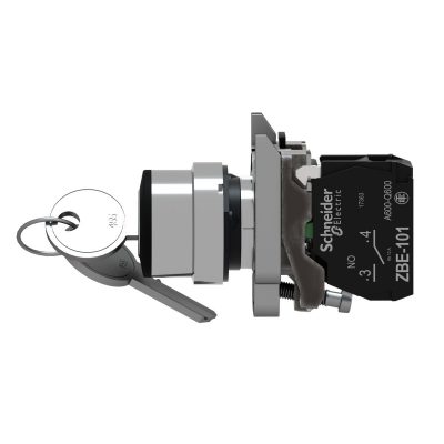 کلید یکطرفه سوئیچ دار طرح اشنایدر XB4BG21