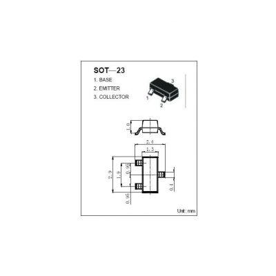 ترانزیستور S8050 نوع NPN پکیج SOT-23