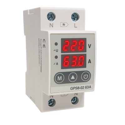 محافظ ولتاژ تکفاز 63 آمپر بیلیون GPS8-02 63A